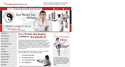 Desktop Screenshot of easymartialartswebsites.com